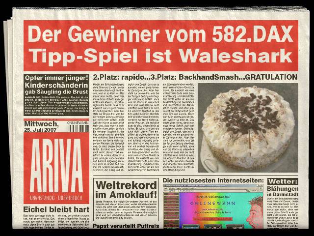 583.DAX Tipp-Spiel, Donnerstag, 26.07.07 110974