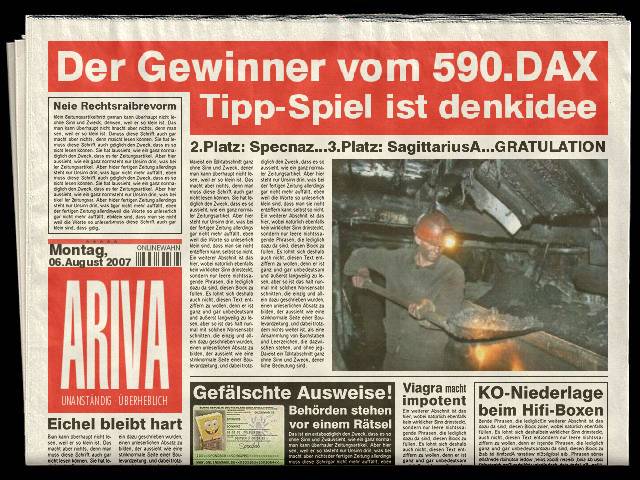 590.DAX Tipp-Spiel, Montag, 06.08.07 113031