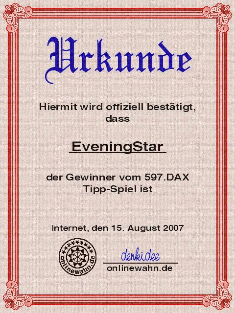 597.DAX Tipp-Spiel, Mittwoch, 15.08.07 114642