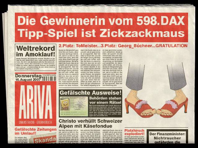 599.DAX Tipp-Spiel, Freitag, 17.08.07 115016