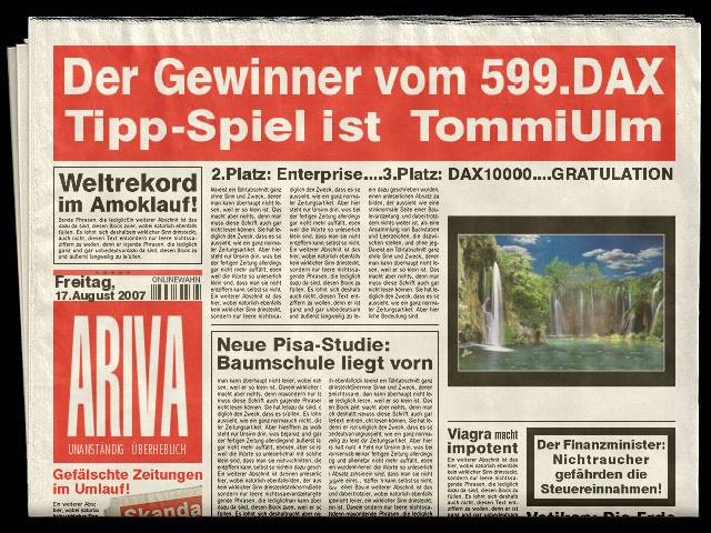 600.DAX Tipp-Spiel, Montag, 20.08.07 115487