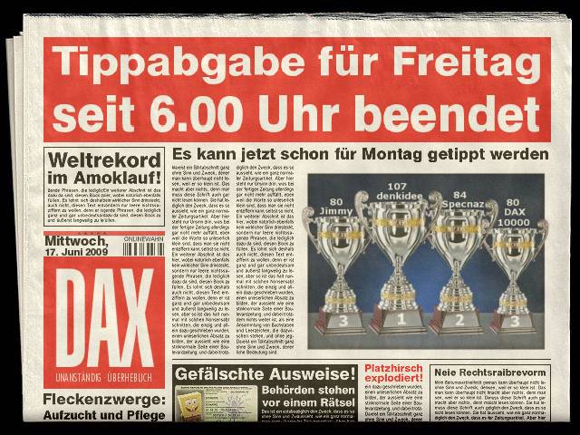 1.214.DAX Tipp-Spiel, Freitag, 22.01.10 293731