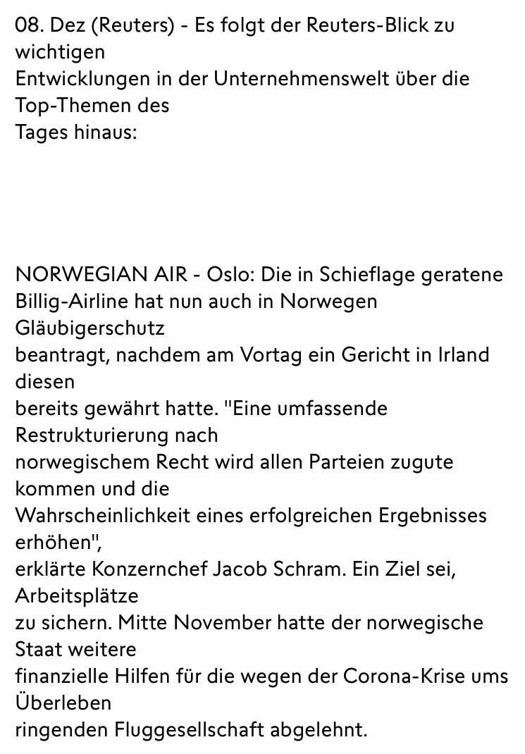 Norwegian Air Shuttle ASA 1218323