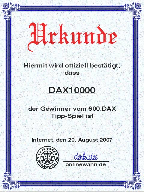 599.DAX Tipp-Spiel, Freitag, 17.08.07 115684