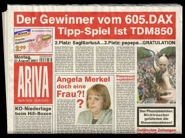 605.DAX Tipp-Spiel, Montag, 27.08.07 116840