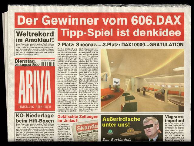 607.DAX Tipp-Spiel, Mittwoch, 29.08.07 117156