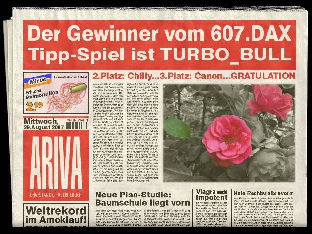 608.DAX Tipp-Spiel, Donnerstag, 30.08.07 117399