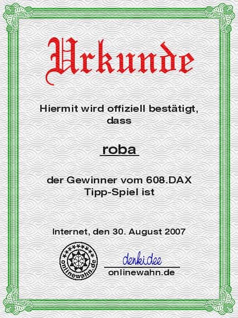 608.DAX Tipp-Spiel, Donnerstag, 30.08.07 117529