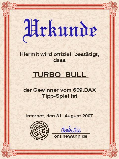 608.DAX Tipp-Spiel, Donnerstag, 30.08.07 117708