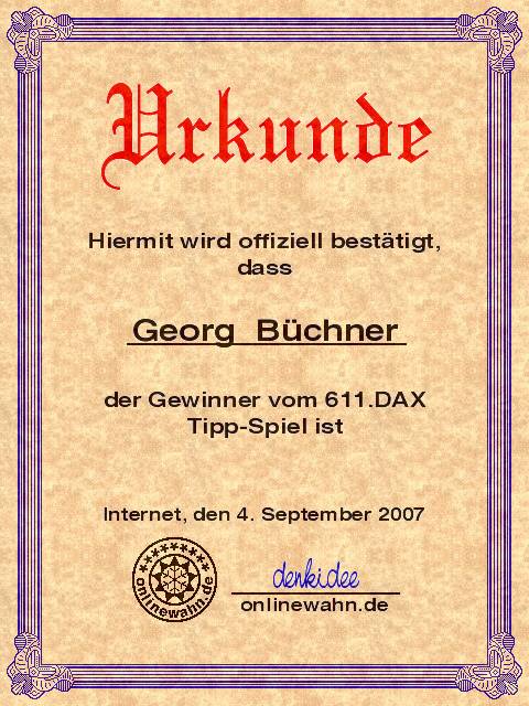 611.DAX Tipp-Spiel, Dienstag, 04.09.07 118367