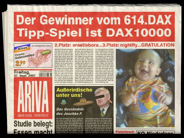 615.DAX Tipp-Spiel, Montag,10.09.07 119271
