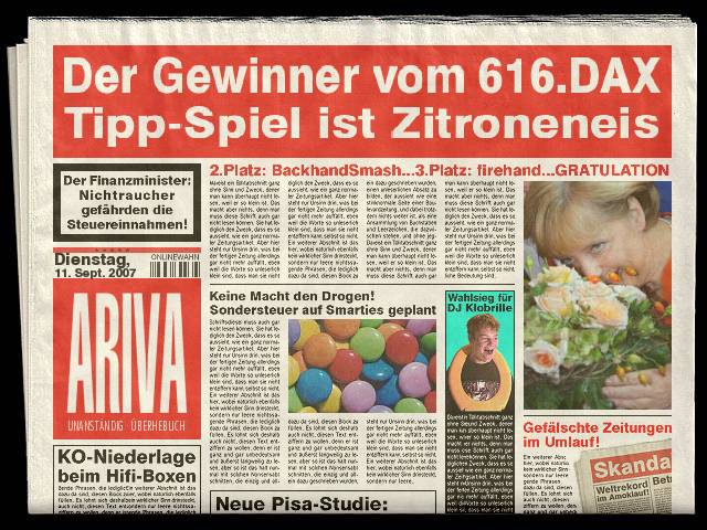 617.DAX Tipp-Spiel, Mittwoch, 12.09.07 119696