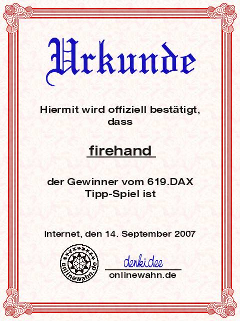 619.DAX Tipp-Spiel, Freitag, 14.09.07 120249