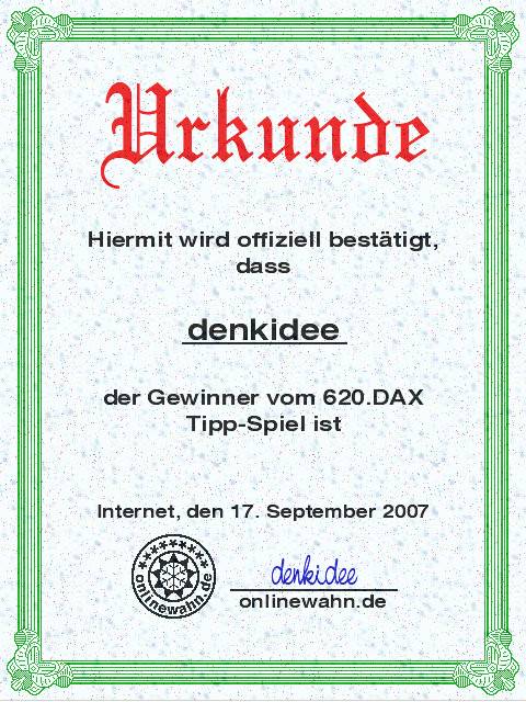 619.DAX Tipp-Spiel, Freitag, 14.09.07 120543