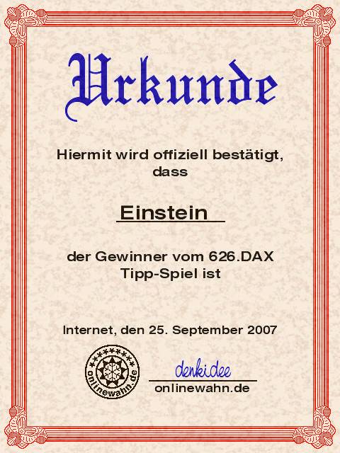 625.DAX Tipp-Spiel, Montag, 24.09.07 121859