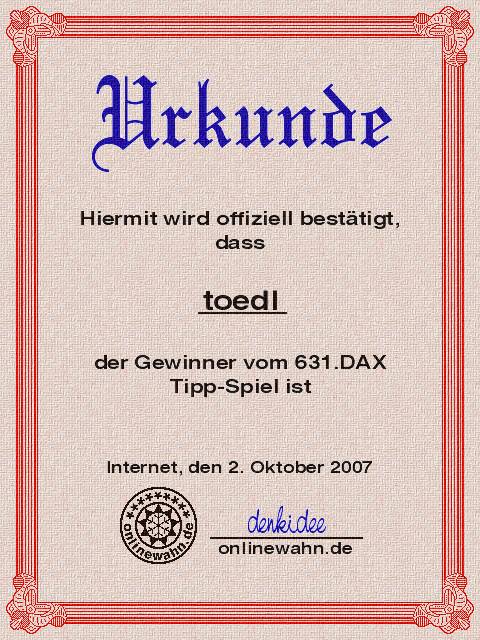 630.DAX Tipp-Spiel, Montag, 01.10.07 123244