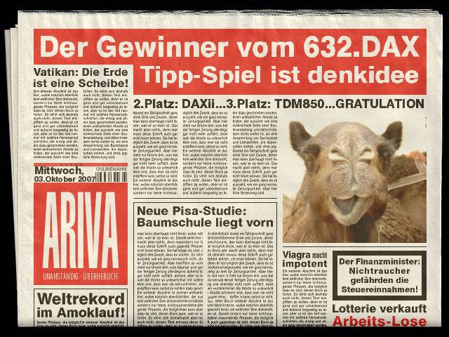 632.DAX Tipp-Spiel, Mittwoch, 03.10.07 123423