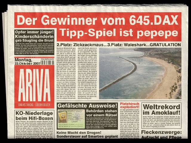 645.DAX Tipp-Spiel, Montag, 22.10.07 126918