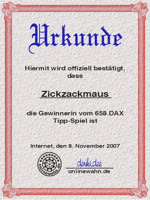 657.DAX Tipp-Spiel, Mittwoch, 07.11.07 130238