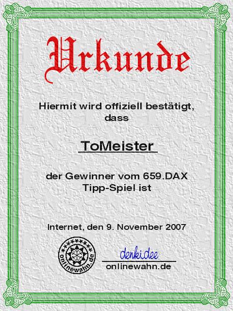 559.DAX Tipp-Spiel, Freitag, 09.11.07 130415