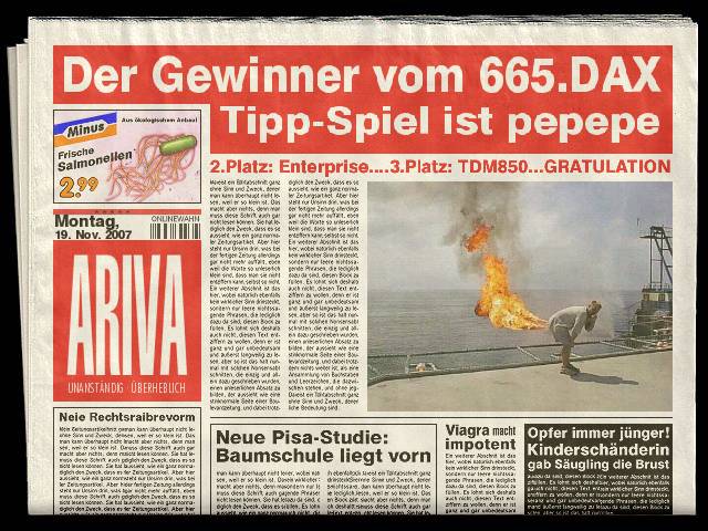 666.DAX Tipp-Spiel, Dienstag, 20.11.07 131962