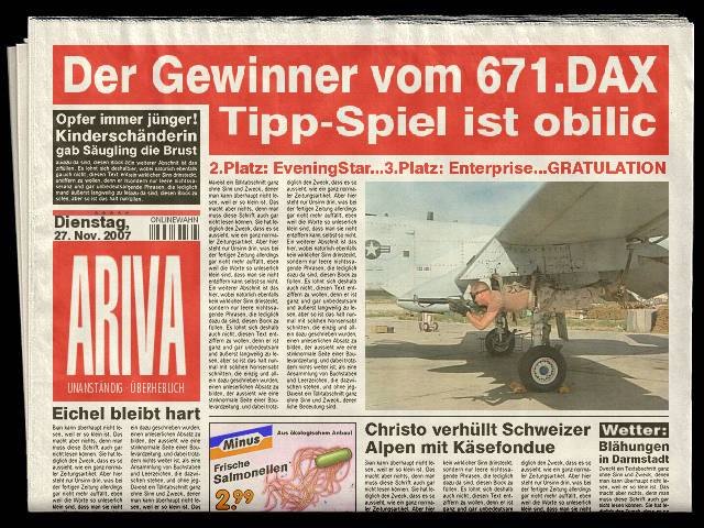 672.DAX Tipp-Spiel, Mittwoch, 28.11.07 133348