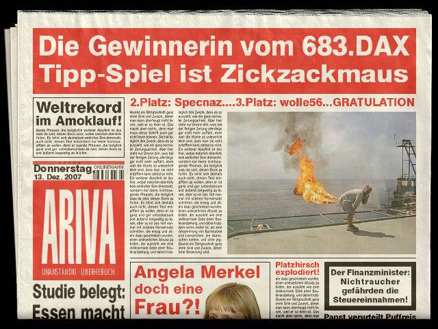 683.DAX Tipp-Spiel, Donnerstag, 13.12.07 136505