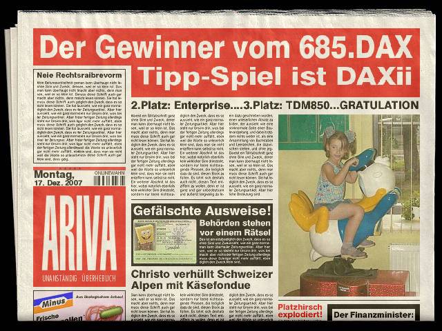 686.DAX Tipp-Spiel, Dienstag, 18.12.07 137206