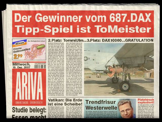 687.DAX Tipp-Spiel, Mittwoch, 19.12.07 137528