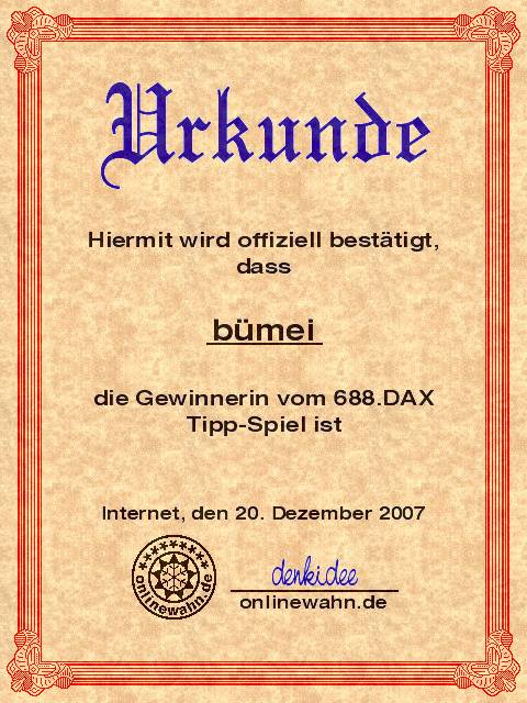 Die Rangliste der DAX - Experten 2007 137826