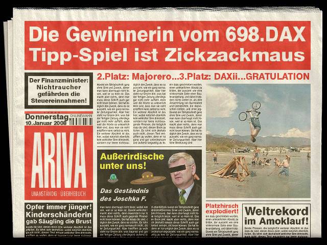 699.DAX Tipp-Spiel, Freitag, 11.01.08 141077