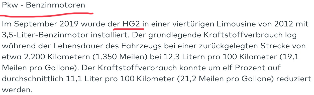 Nachrüsteinheit für saubere Dieselverbrennung 1138782