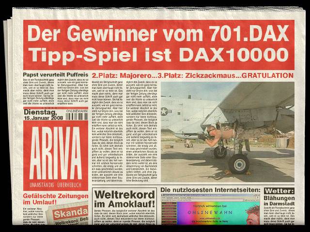 701.DAX Tipp-Spiel, Dienstag, 15.01.08 141938