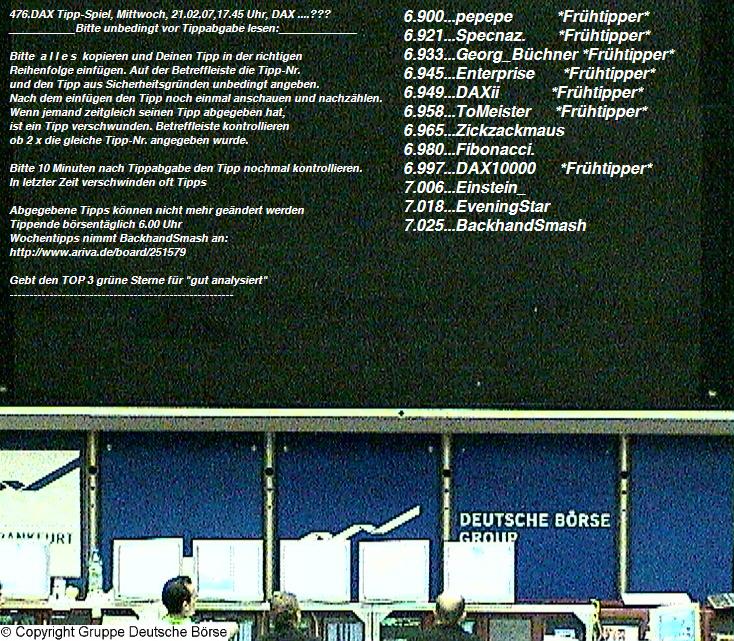 475.DAX Tipp-Spiel, Dienstag, 20.02.07 83492