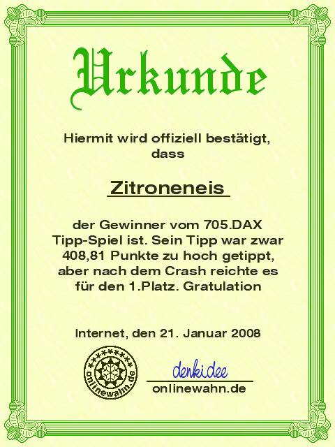 704.DAX Tipp-Spiel, Freitag, 18.01.08 143101