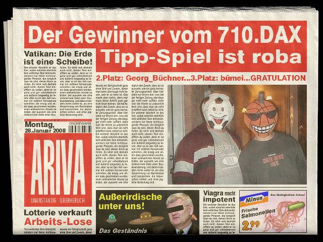 711.DAX Tipp-Spiel, Dienstag, 29.01.08, 17.45 Uhr, 144715