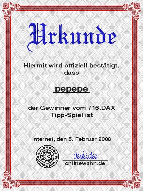 715.DAX Tipp-Spiel, Montag, 04.02.08 146346
