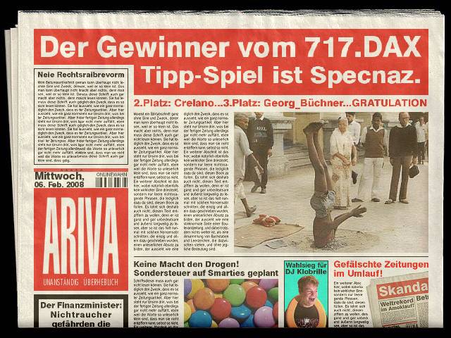 717.DAX Tipp-Spiel, Mittwoch, 06.02.08 146597