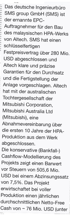 ALTECH CHEMICALS LTD Keiner merkt es 1249739