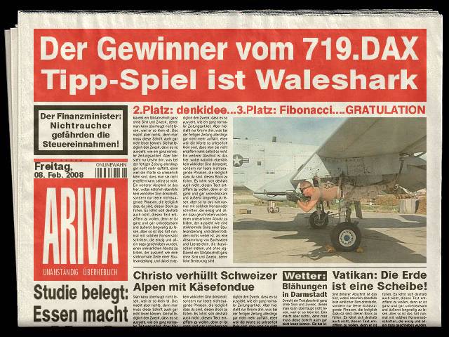 719.DAX Tipp-Spiel, Freitag, 08.02.08 147133