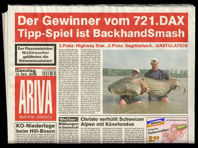 721.DAX Tipp-Spiel, Dienstag, 12.02.08 147822