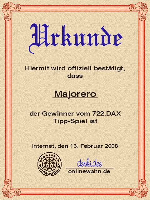 721.DAX Tipp-Spiel, Dienstag, 12.02.08 148079