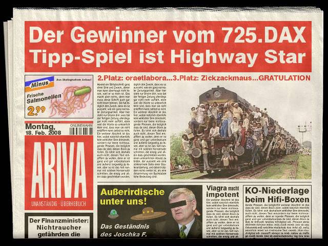 726.DAX Tipp-Spiel, Dienstag, 19.02.08 149024