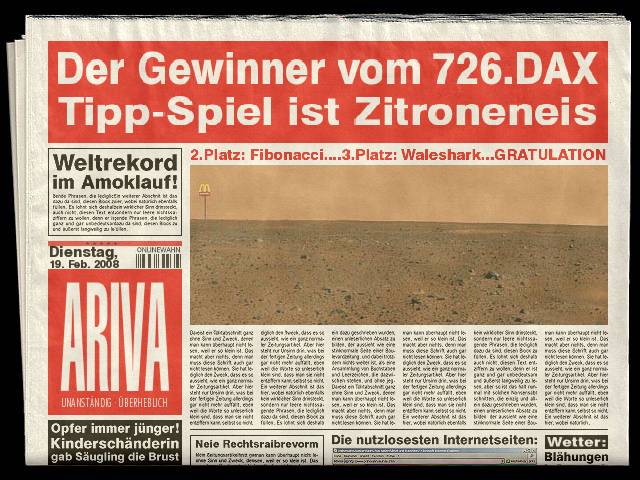 727.DAX Tipp-Spiel, Mittwoch, 20.02.08 149232
