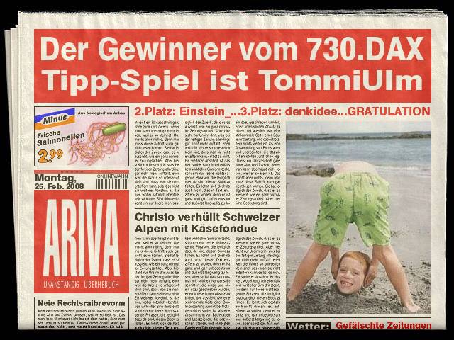 731.DAX Tipp-Spiel, Dienstag, 26.02.08 150592