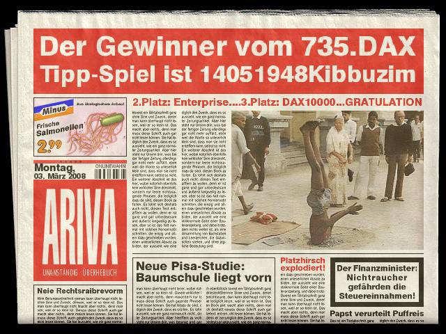 735.DAX Tipp-Spiel, Montag, 3.3.08 151865