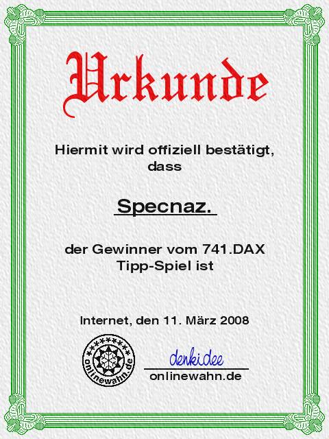 740.DAX Tipp-Spiel, Montag, 10.03.08 153715