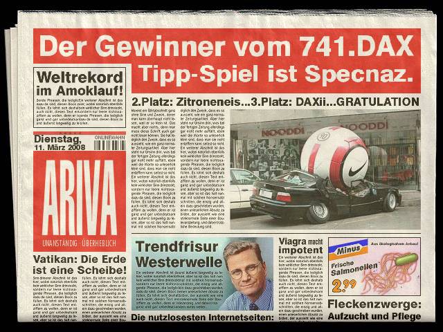 742.DAX Tipp-Spiel, Mittwoch, 12.03.08 153792