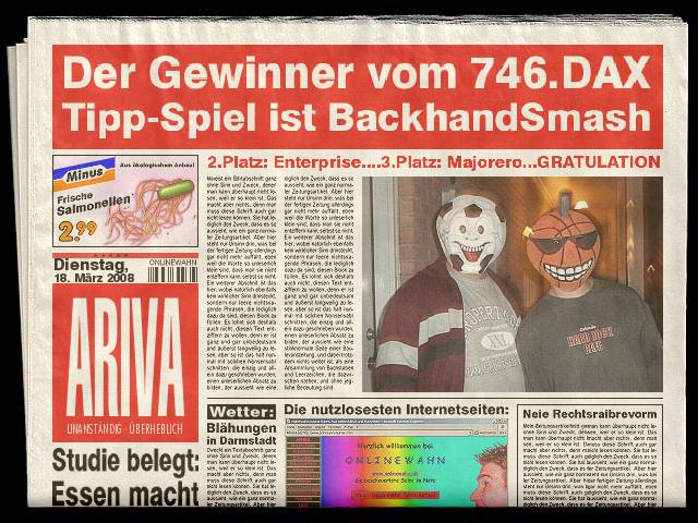 746.DAX Tipp-Spiel, Dienstag, 18.03.08 155174