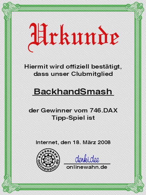 745.DAX Tipp-Spiel, Montag, 17.03.08 155179